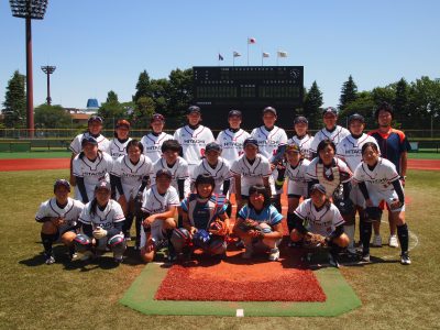 日本女子ソフトボールリーグ始球式