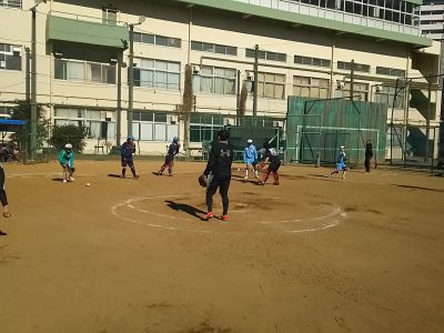 川口総合高校 合同練習 ソフトボール部