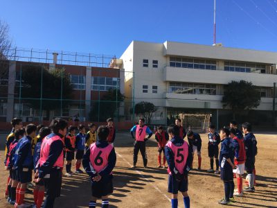 サッカー部 初蹴り