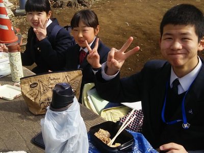 一年川越郊外学習    三芳野神社