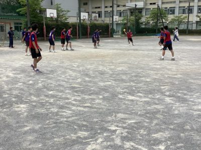 GW最終日  男子ハンドボール部 練習試合