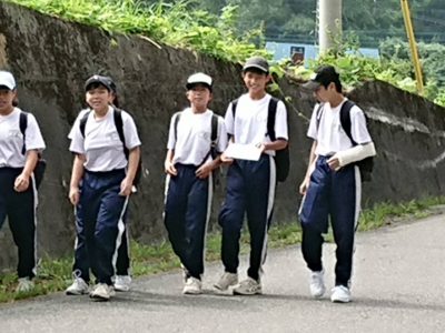 74期水上自然教室  避難訓練  ウォークラリー