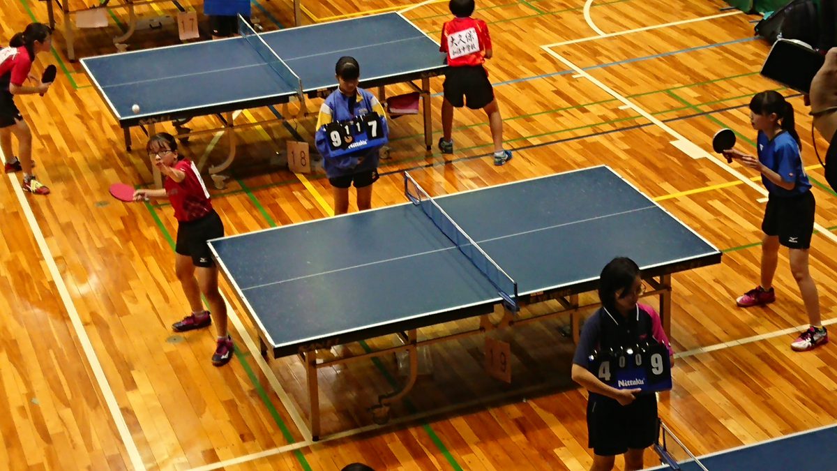 県新人兼県民総合スポーツ大会 女子卓球の部 個人戦
