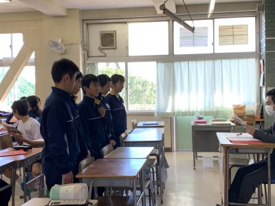 二学年東京校外学習面接試験