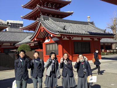 74期2学年　東京校外学習　浅草周辺　午前