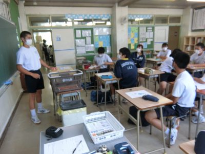 6月29日(月):3学年　学年委員会の様子