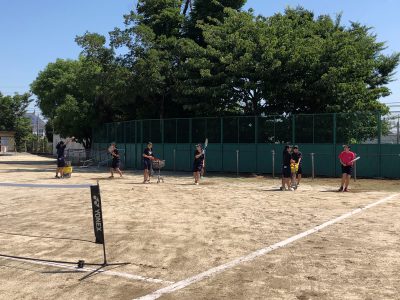 ６月２０日（土）女子ソフトテニス部１（ようやく練習再開）