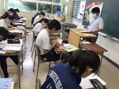 7月17日㈮　3学年朝の様子