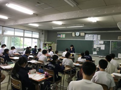 7月1日(水):3学年　帰りの学活