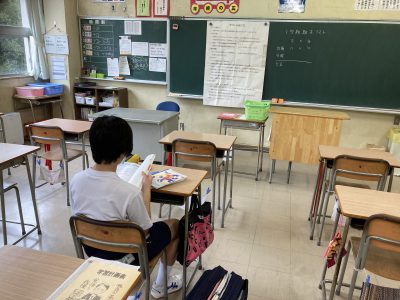 7月27日(月):３学年　朝の様子