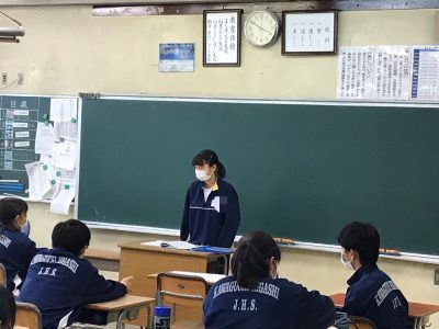 7月10日(金):3学年 帰りの学活の様子