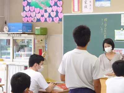 08/25㈫　3学年　道徳の時間