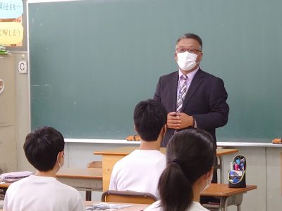 8月27日㈭　3学年　高校出前授業