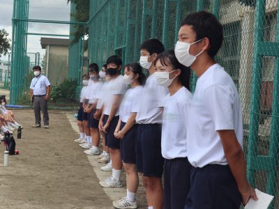 9月3日㈭　3学年　学年集会の様子