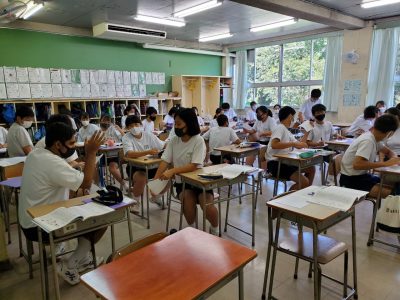 9月8日(火):3学年　第二回ローテーション道徳