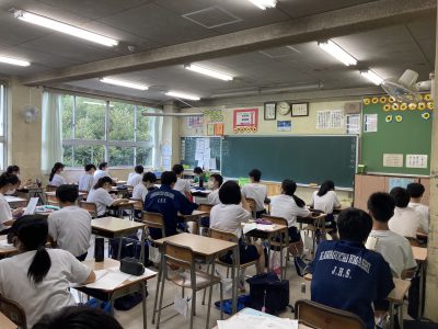 9月7日(月):3学年　帰りの学活