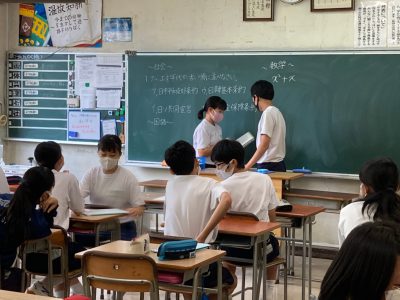 9月17日㈭　3学年 昼休み学習大会の様子