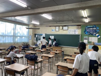 9月9日(水):3学年　学活の様子