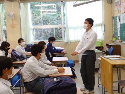 10月21日㈬　3学年　帰りの会の様子