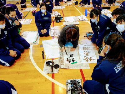 12月17日㈭　３学年　競書会