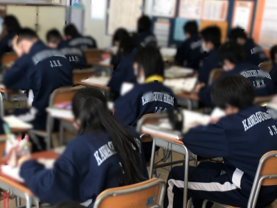 2月24日(水) 1学年　学年末テスト前日のようす