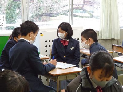 2月2日㈫　３学年　道徳『合格通知』