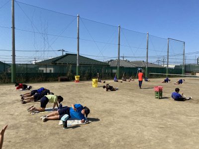 ４月１０日（土）：ソフトテニス部②　男女揃って練習開始