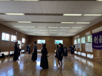 剣道部　一年生練習