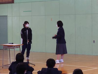 3月24日(木) 1学年最後の学年集会