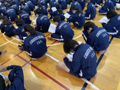 【2学年】水上に向けて