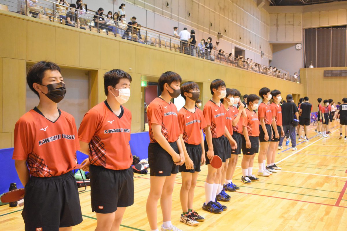 学校総合体育大会　卓球（男子団体戦予選）