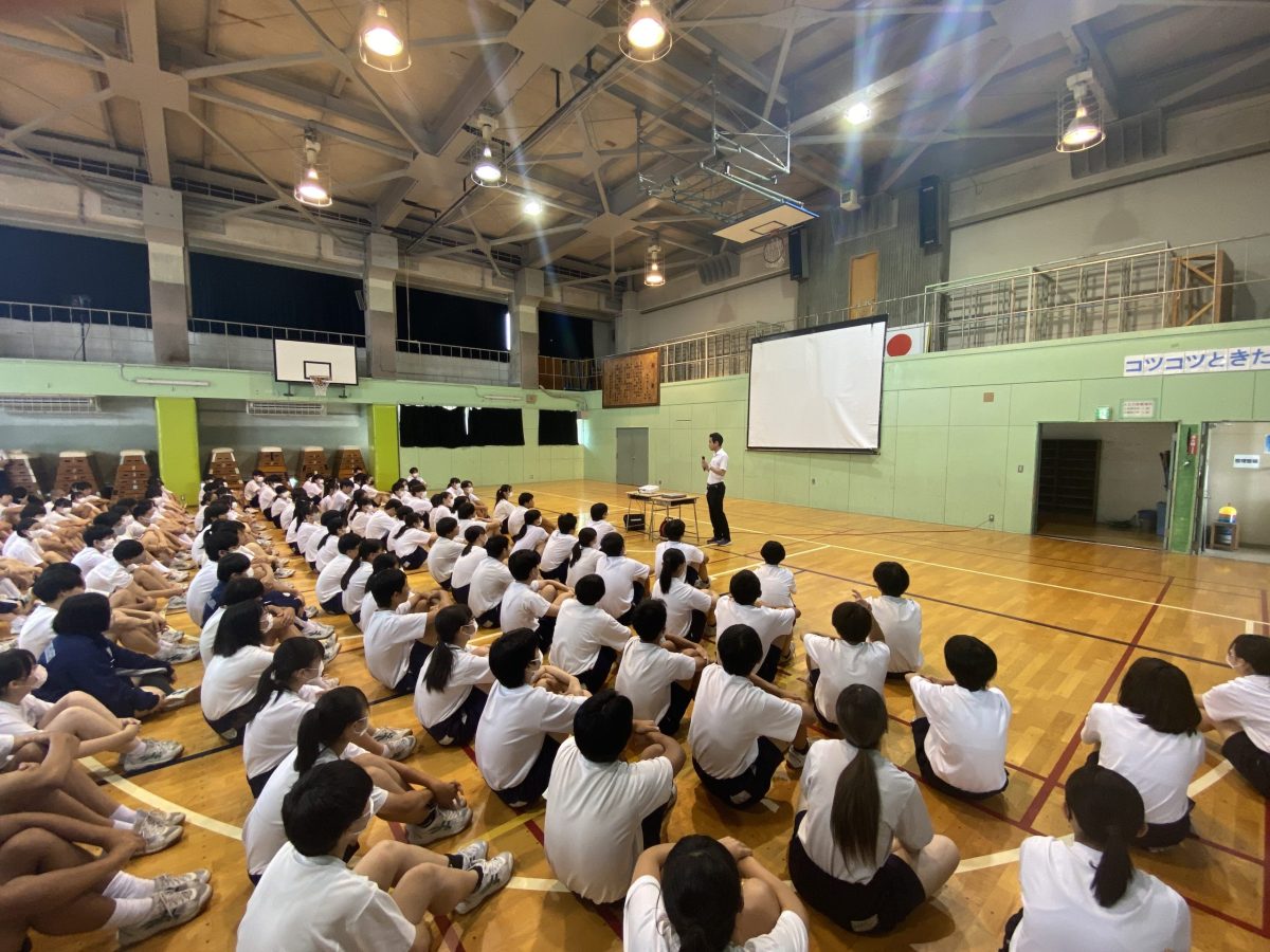 ７月１９日（水）：７７期🟢（１学期最後の学年集会）