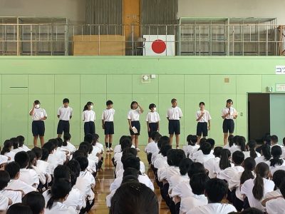 ７月１９日（水）：７９期🐯１学期最後の学年集会