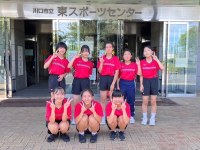 卓球部　市民体育祭　女子団体戦予選